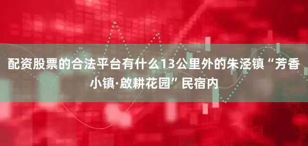 配资股票的合法平台有什么13公里外的朱泾镇“芳香小镇·啟耕花园”民宿内